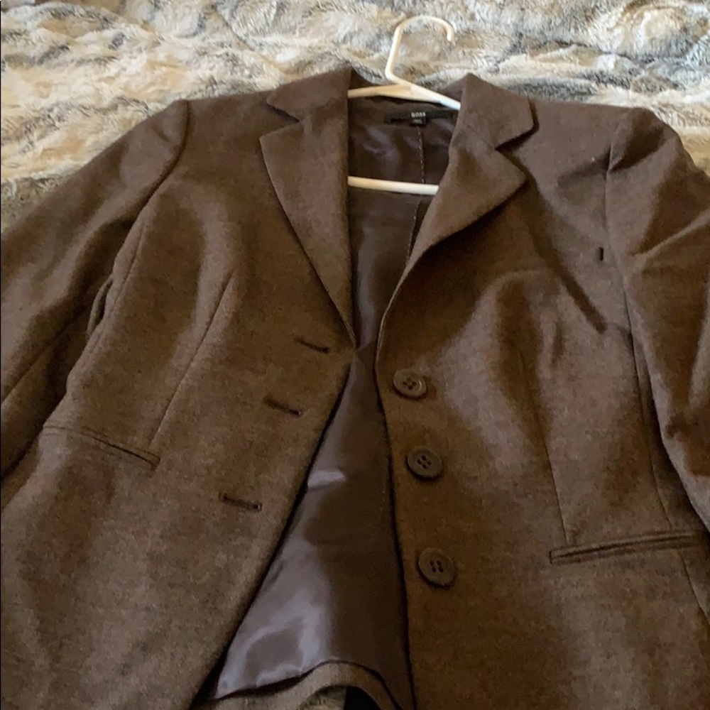 Boss by Hugo Boss Brown Suit Coat